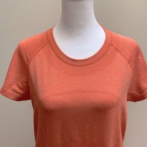 Lululemon orange short-sleeve tee